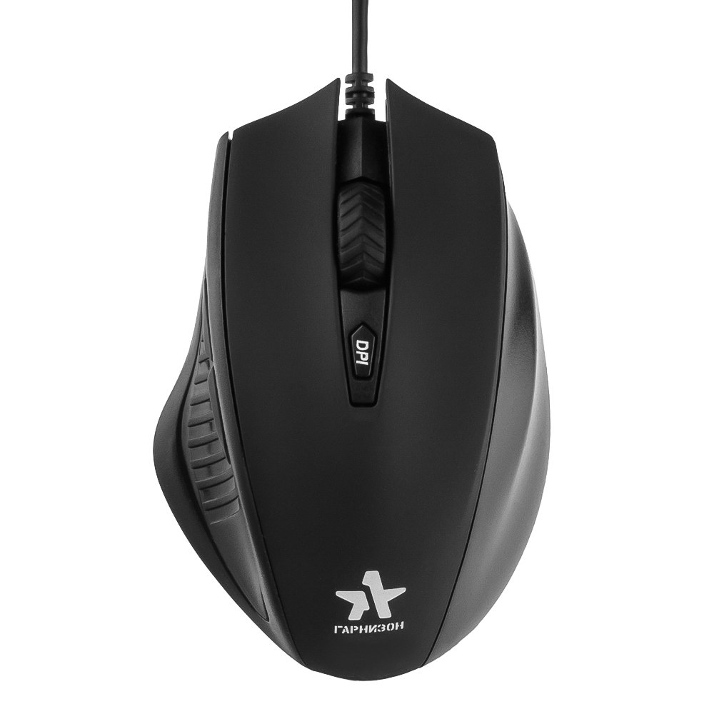 

Мышь проводная Гарнизон GM-620G "Арктур", 1600dpi, оптическая светодиодная, USB, черный, GM-620G