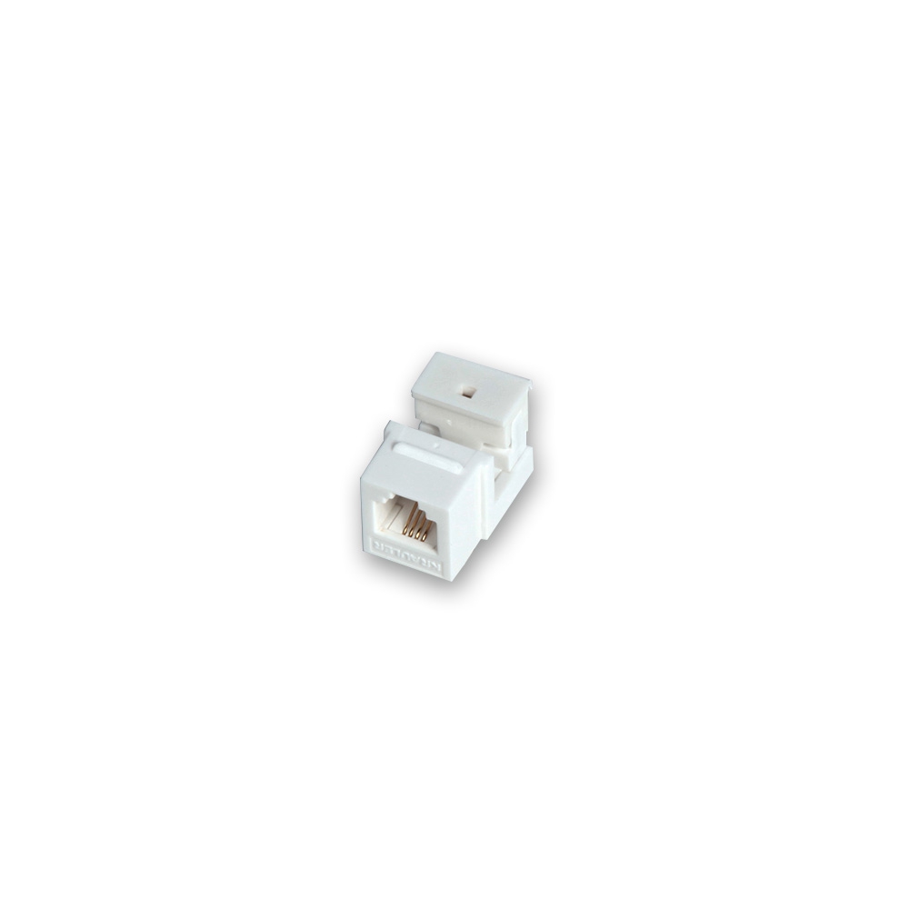 

Модуль Keystone RJ12 6P4C cat.3 безинструментальный для розеток и лицевых панелей KR-FPXX-KST-Ex и KR-WOXX-KST-Ex белый (KR-KU-TL3)
