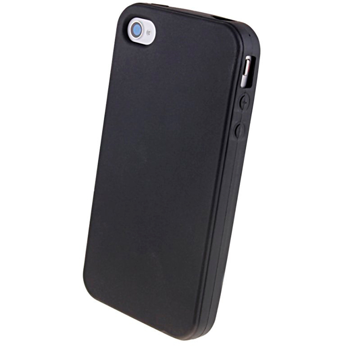 Чехол-накладка Activ Mate для телефона Apple iPhone 4/4S силикон, черный (20229)