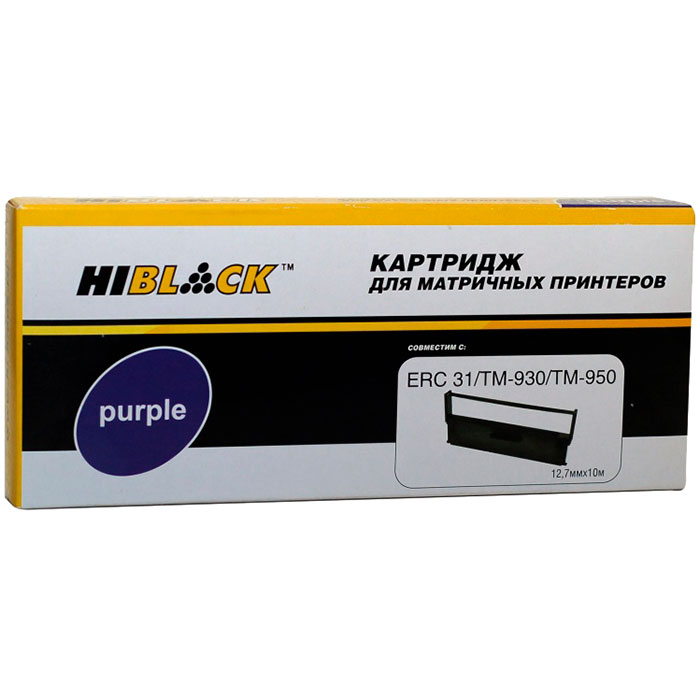 

Картридж Hi-Black HB-ERC-31/TM-950 для Epson ERC-31/TM-950 (10m), пурпурный, HB-ERC-31/TM-950