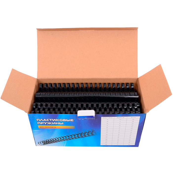 Пружины для переплета 2.5 см, 191-220 листов, Office Kit