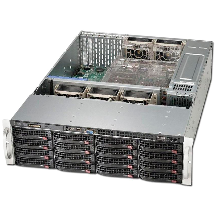 Корпус Supermicro 836BE1C-R1K03B, EE-ATX, 3U RM, Redundant 2x1000 Вт (CSE-836BE1C-R1K03B)