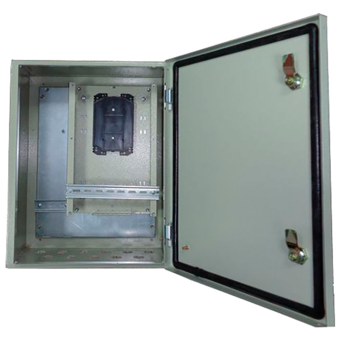 Шкаф телекоммуникационный напольный 400x220 мм, металл, серый, в сборе, TFortis CrossBox-2