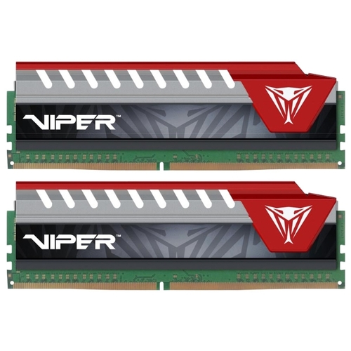 

Комплект памяти DDR4 DIMM 16Gb (2x8Gb), 2400MHz, CL15, 1.2V Patriot Memory Viper Elite (PVE416G240C5KRD), PVE416G240C5KRD