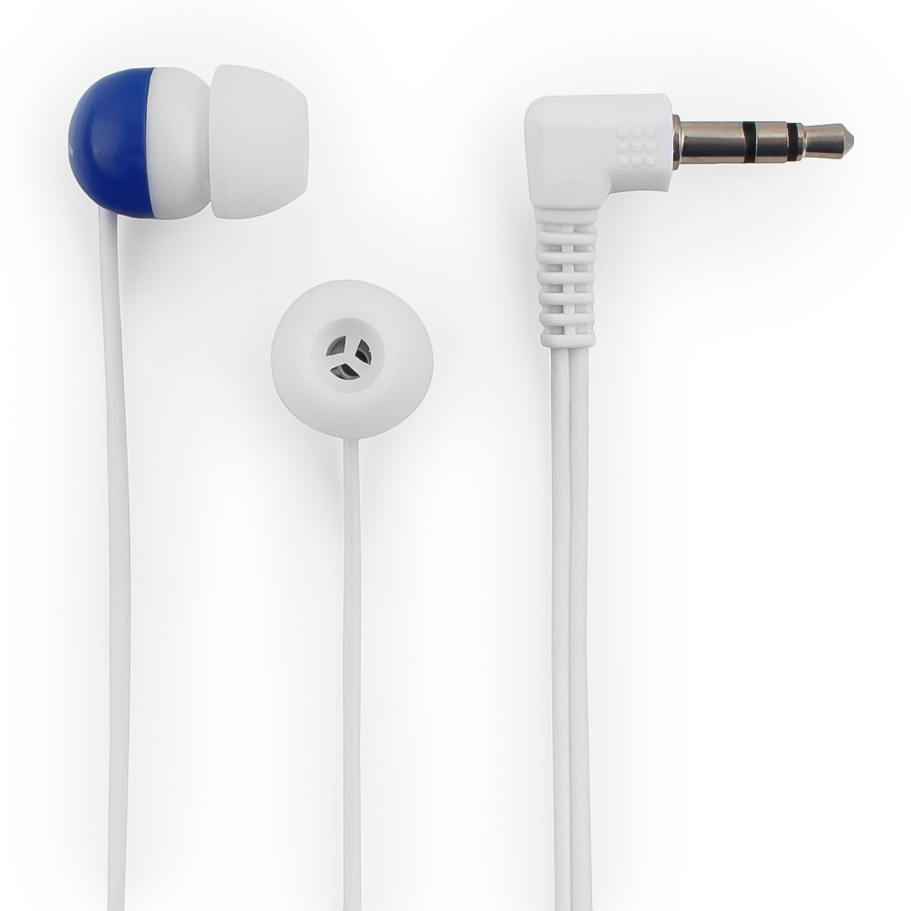 

Проводные наушники Гарнизон GE-100B, mini jack 3.5 mm, синий/белый, GE-100B