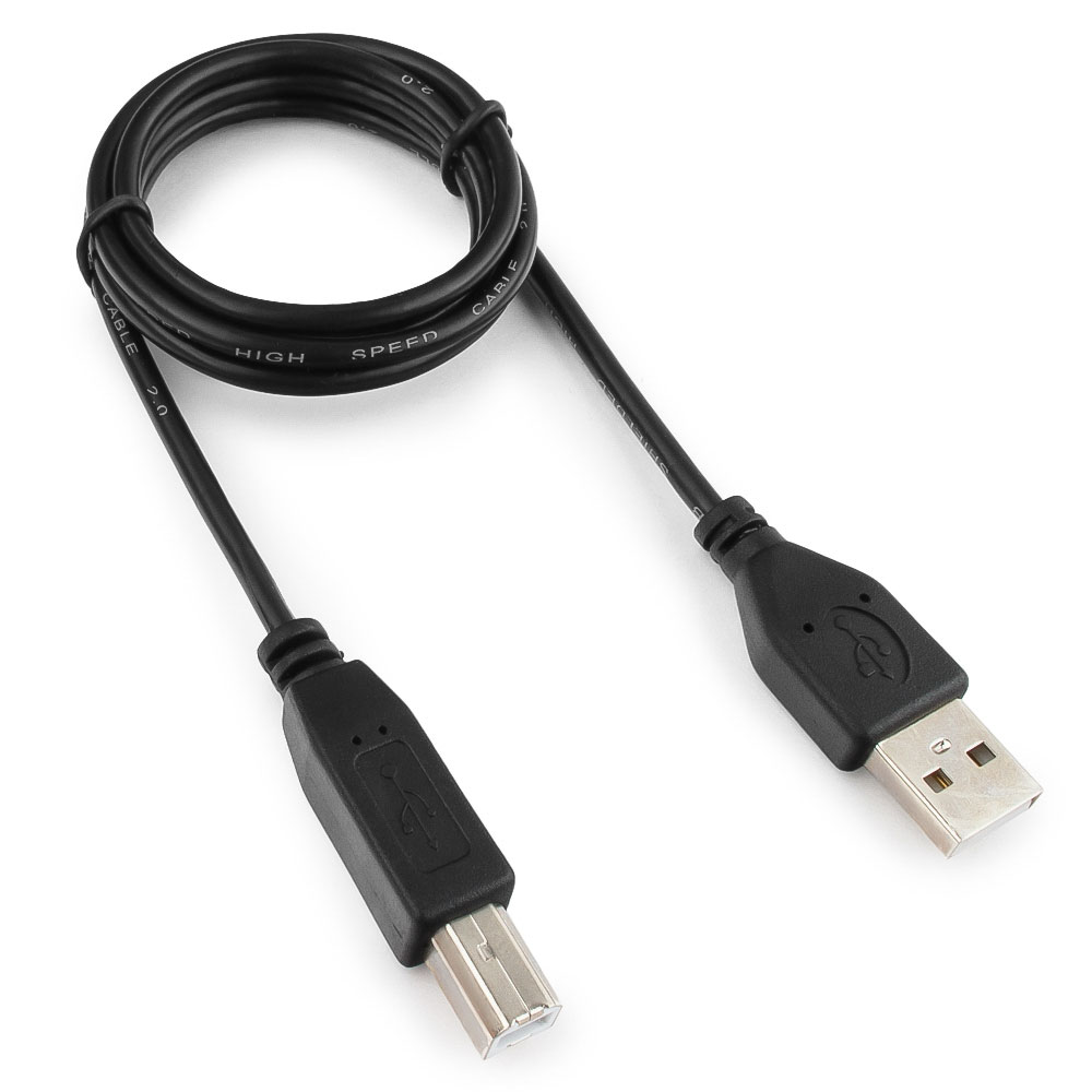 

Кабель USB(Am)-USB(Bm), 1 м, черный, Гарнизон (GCC-USB2-AMBM-1M)