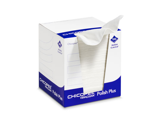 

Салфетки 100шт. для оптики Veraclean Polish Plus Chicopee, Veraclean Polish Plus