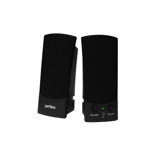 

Акустика 2.0 Perfeo Uno PF-210, 2x0.5W, USB, черный, UNO