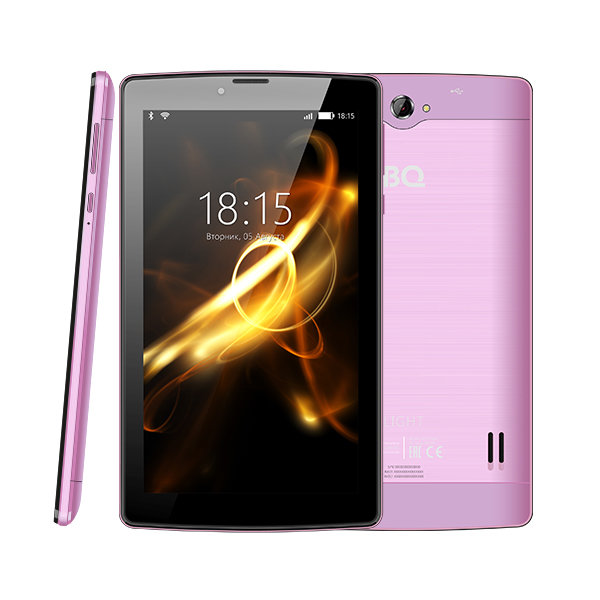 

Планшет BQ BQ-7083G Light 7" 1024x600 TN, Spreadtrum SC7731C, 1Gb RAM, 8Gb, 3G, WiFi, BT, 2400mAh, Android 7.0, фиолетовый, BQ-7083G Light