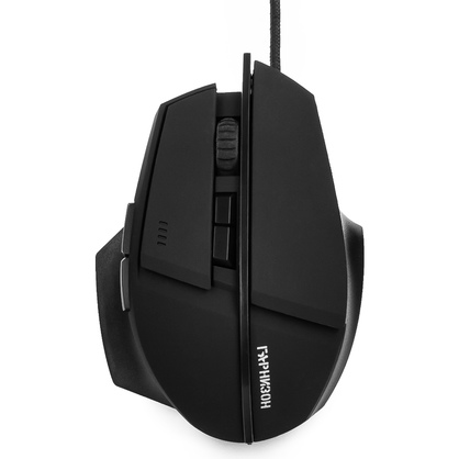 

Мышь проводная Гарнизон GM-740G, 2400dpi, оптическая светодиодная, USB, черный, GM-740G