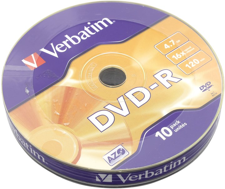 

Диск Verbatim DVD-R, 4.7Gb, 16x, Bulk, 10 шт (43729)