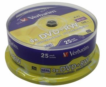 Диск Verbatim DVD+RW 4.7Gb 25 шт
