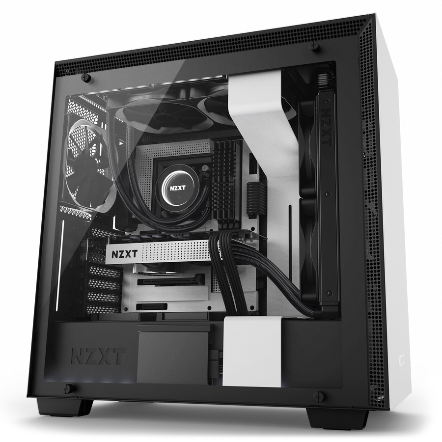 Корпус NZXT H700i, Midi-Tower, Без БП (CA-H700W-WB)