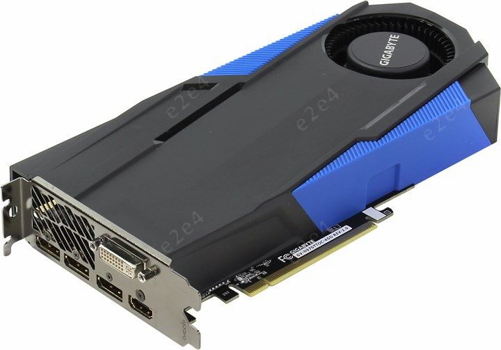 Видеокарта GIGABYTE GeForce GTX970 4Gb DDR5, 256bit, PCI-E, DVI, HDMI, 3DP, Retail (GV-N970TTOC-4GD)