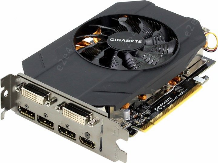 Видеокарта GIGABYTE 4Gb DDR5 (GeForce GTX 970 1101Mhz PCI-E 3.0 4096Mb 7000Mhz 256 bit 2xDVI HDMI HDCP)