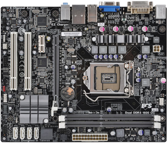 Материнская плата ECS H67H2-M3, Socket1155, Intel H67, mATX