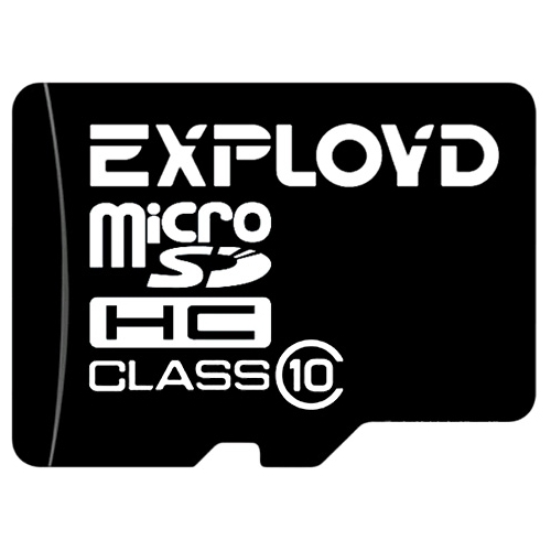 

Карта памяти 16Gb microSDHC EXPLOYD Class 10, EX0016GCSDHC10-W/A-AD