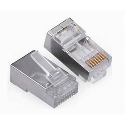 Коннектор RJ-45 8P8C категория 5e, экранированный, 100 шт., SNR (SNR-RJ-45s)