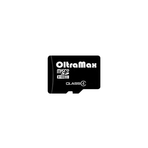 

Карта памяти 4Gb microSDHC OltraMax Class 4, OM004GCSDHC4-W/A-AD