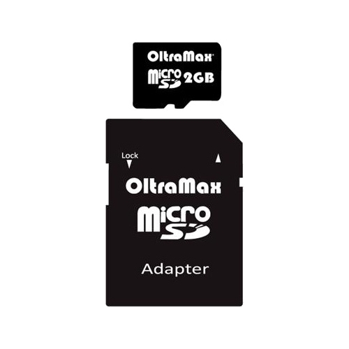 Карта памяти 2Gb microSD OltraMax + адаптер