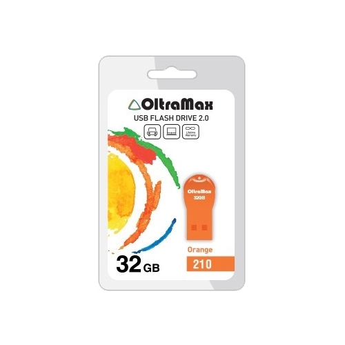 

Флешка 32Gb USB 2.0 OltraMax 210 32GB, оранжевый (OM-32GB-210-Orange)), 210 32GB