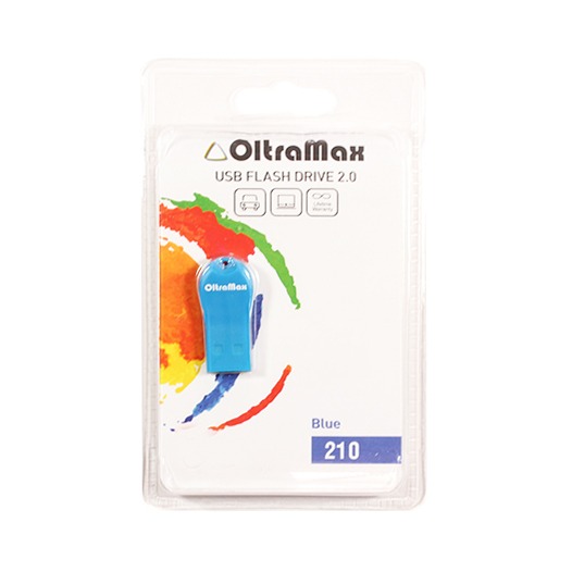 

Флешка 16Gb USB 2.0 OltraMax 210, синий (OM-16GB-210-Blue), 210