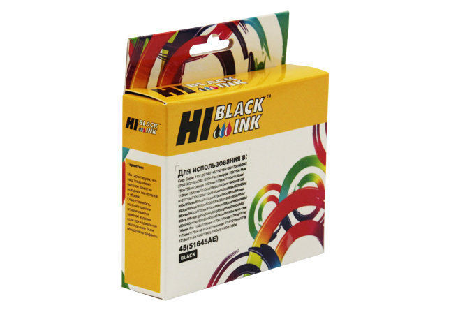 

Картридж струйный Hi-Black HB-C51645AE (45/51645AE), черный, совместимый, для DJ 850c/970c/1600c