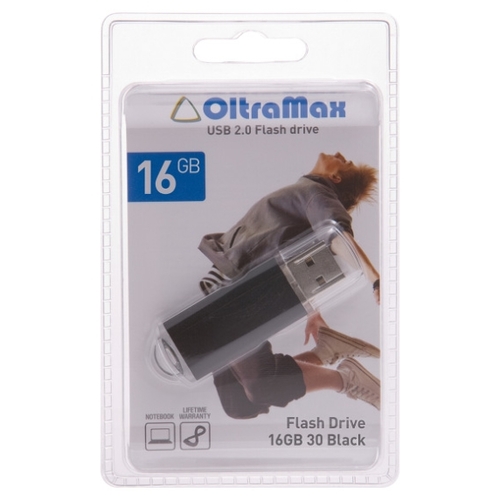 

Флешка 16Gb USB 2.0 OltraMax 30, черный (OM016GB30-В), 30