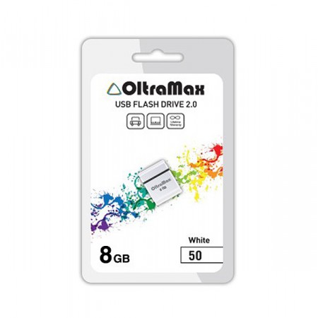 

Флешка 16Gb USB 2.0 OltraMax 50, белый (OM016GB-mini-50-W), 50