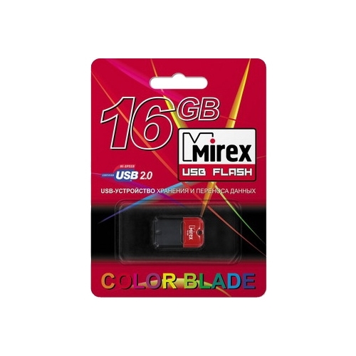 

Флешка 16Gb USB 2.0 Mirex ARTON, черный/красный (13600-FMUART16), ARTON