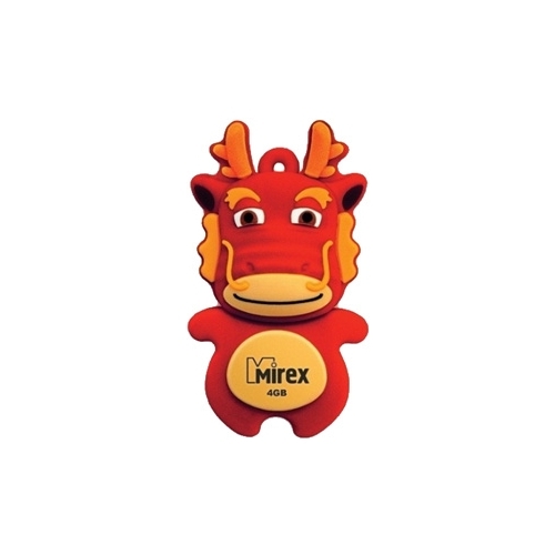 

Флешка 4Gb USB 2.0 Mirex DRAGON, красный (13600-KIDDAR04), DRAGON