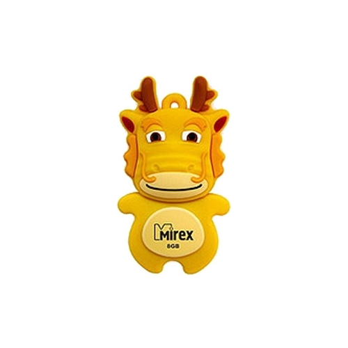 

Флешка 8Gb USB 2.0 Mirex DRAGON, желтый (13600-KIDDRY08), DRAGON
