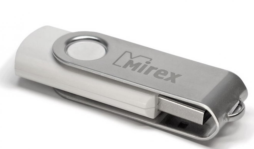

Флешка 4Gb USB 2.0 Mirex SWIVEL, белый (13600-FMUSWT04), SWIVEL