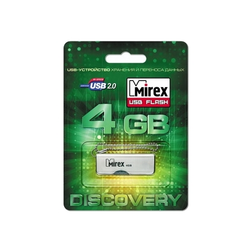 

Флешка 4Gb USB 2.0 Mirex TURNING KNIFE, серебристый (13600-DVRTKN04), TURNING KNIFE