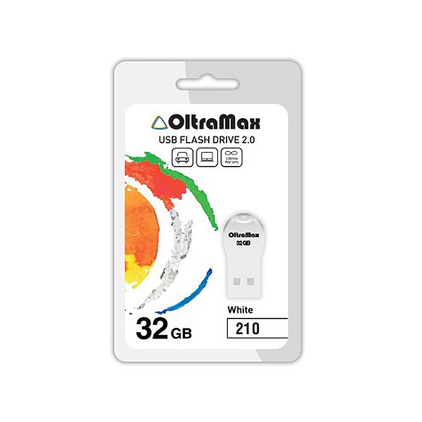 

Флешка 32Gb USB 2.0 OltraMax 210, белый (OM-32GB-210-White), 210