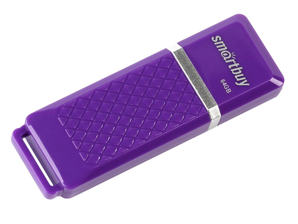 

Флешка 64Gb USB 2.0 SmartBuy Quartz, фиолетовый (SB64GBQZ-V), Quartz