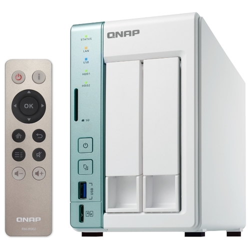 

Сетевой накопитель (NAS) QNAP D2 Pro, слоты 2x2.5"/3.5" SATA3, RAID 0/1/JBOD, 2x1 Гбит/с, HDMI, 3xUSB 3.0, Intel Celeron N3060/2x1.6GHz, DDR3L 1Gb, (D2 Pro), Белый, D2 Pro