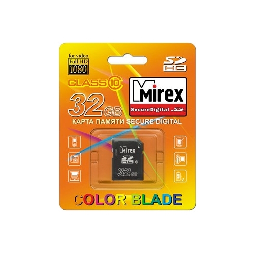 Карта памяти SDHC Mirex 32Gb Class 10