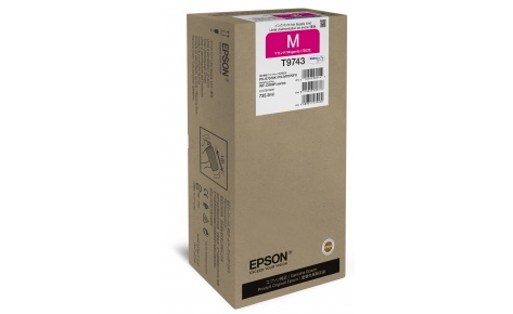 

Чернила Epson C13T974300, 735 мл, пурпурный, оригинальные для Epson WorkForce Pro WF-C869RDTWF, C13T974300