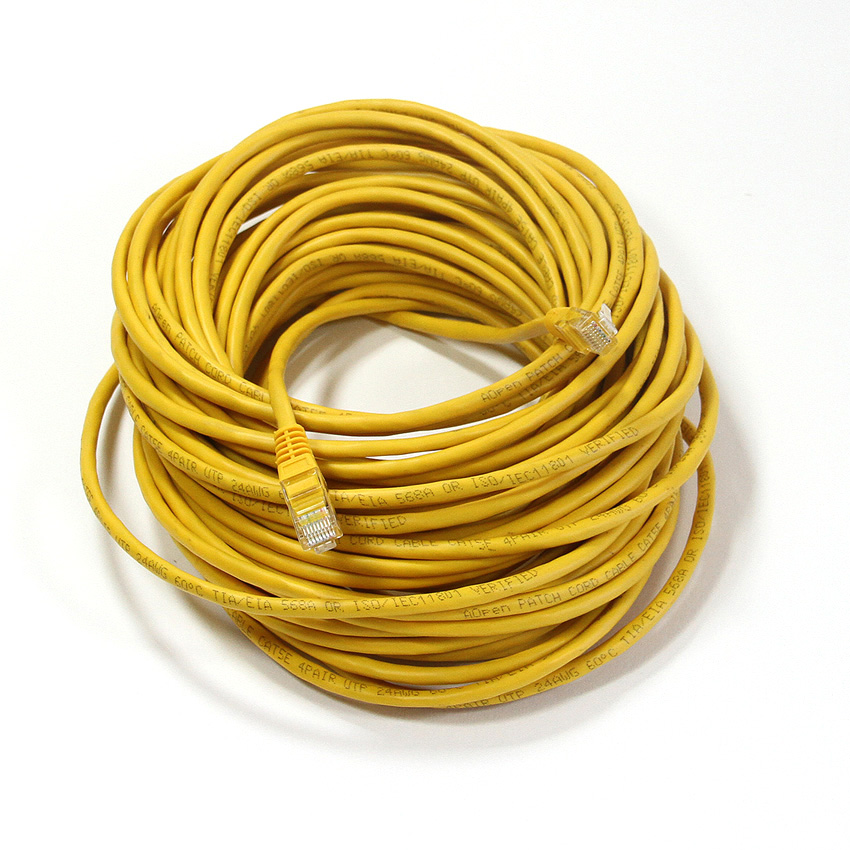 

Патч-корд UTP кат.5e, 20м, RJ45-RJ45, желтый, Aopen (ANP511_20M_Y), ANP511_20M_Y