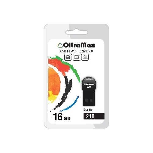

Флешка 16Gb USB 2.0 OltraMax 210, черный (OM-16GB-210-Black), 210