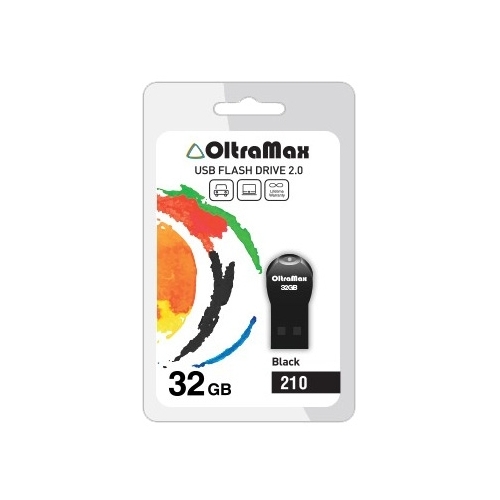 

Флешка 32Gb USB 2.0 OltraMax 210, черный (OM-32GB-210-Black), 210