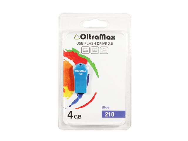 

Флешка 4Gb USB 2.0 OltraMax 210, синий (OM-4GB-210-Blue), 210