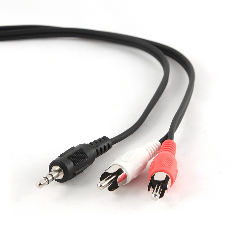 Кабель соединительный Jack 3.5mm(M) 2xRCA(M), 2.5 м, Cablexpert