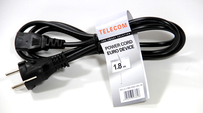 

Кабель питания Schuko (Euro)(M)-IEC-320-C13, 1.8м, черный Telecom (TE021-CU0.75-1.8M)