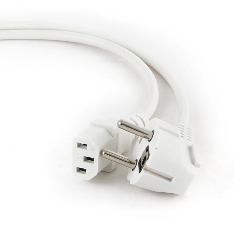 

Кабель питания Schuko (Euro)(M)-IEC-320-C13, 10A, 1.8м, белый Cablexpert (PC-186W-VDE)