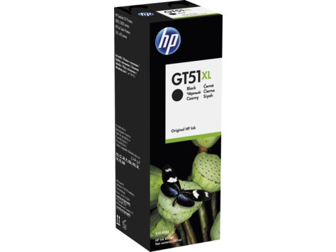 

Чернила HP GT51XL, 135мл, черный, оригинальные, для DeskJet GT 5810/GT 5820, Ink Tank 315/415/319/419 (X4E40AE), GT51XL
