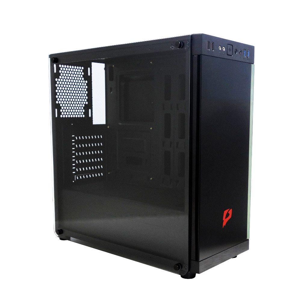 Корпус e2e4 UltimateGamer GC-03 Tempered Glass ATX Midi-Tower 2xUSB 30 черный Без БП OT-GC-03-B 3300₽