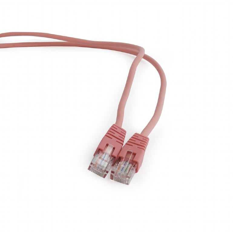 Патч-корд UTP кат.5e, 2м, RJ45-RJ45, розовый, Cablexpert (PP12-2M/RO)