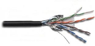 

Витая пара UTP кат.5e, 4 пары, CU, 305м., внешний, одножильный, черный, Lanmaster (LAN-5EUTP-WP-OUT)